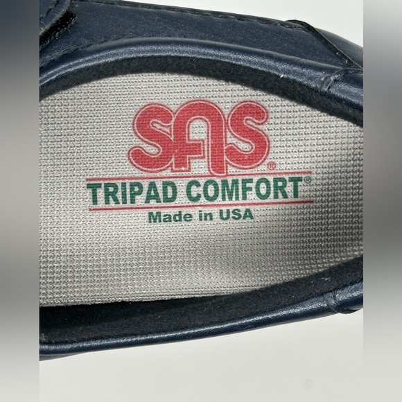 Sas Roamer Slip On Loafers Navy Blue Mary Jane T-strap Lightweight Sz‎ 7.5 - Picture 6 of 11